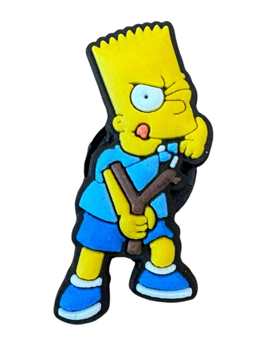 Bart Simpson with Slingshot Croc Charm